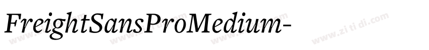 FreightSansProMedium字体转换