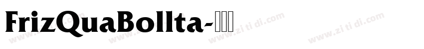 FrizQuaBollta字体转换