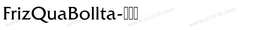 FrizQuaBollta字体转换