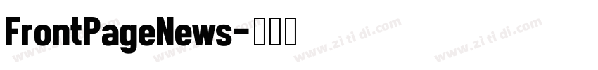 FrontPageNews字体转换
