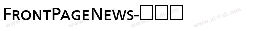 FrontPageNews字体转换
