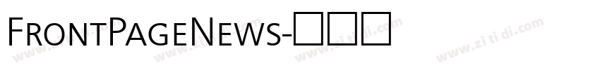 FrontPageNews字体转换