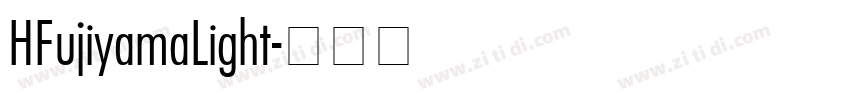 HFujiyamaLight字体转换