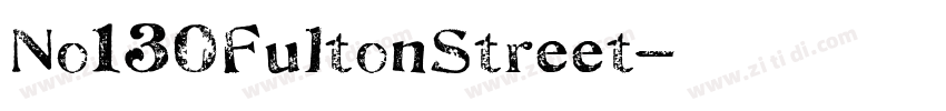 No130FultonStreet字体转换