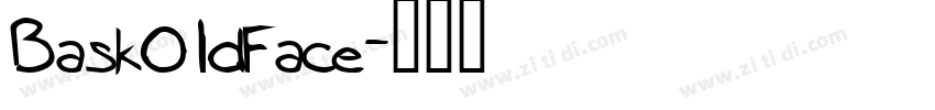 Bask01dFace字体转换