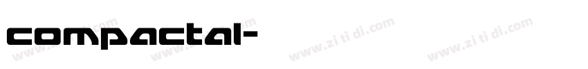 compactal字体转换