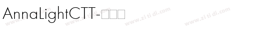 AnnaLightCTT字体转换