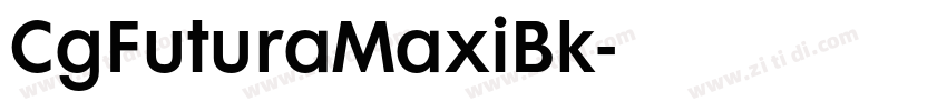 CgFuturaMaxiBk字体转换