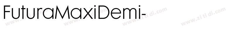 FuturaMaxiDemi字体转换