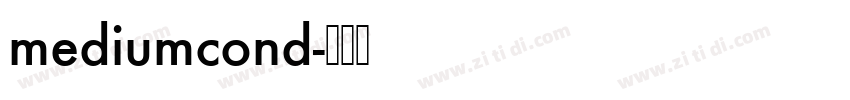 mediumcond字体转换
