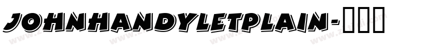 JohnHandyLetPlain字体转换