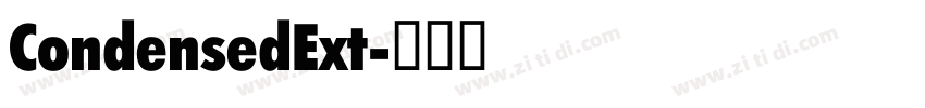 CondensedExt字体转换