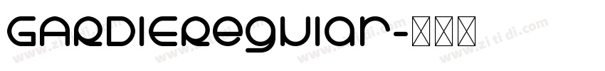 GARDIERegular字体转换