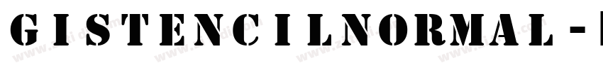 GIStencilNormal字体转换 GIStencilNormal字体转换