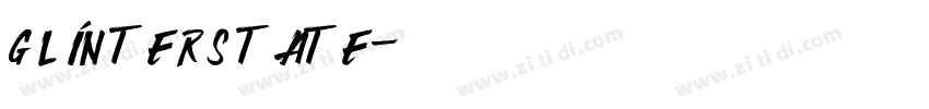 GLInterstate字体转换