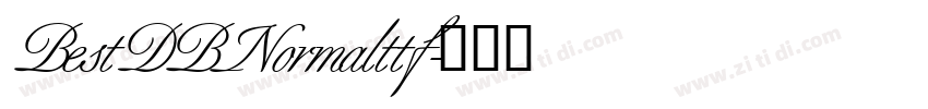 BestDBNormalttf字体转换