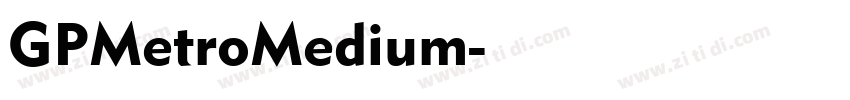 GPMetroMedium字体转换