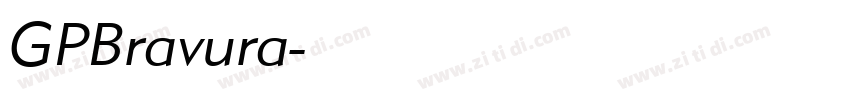 GPBravura字体转换