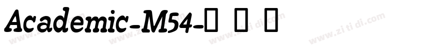Academic-M54字体转换