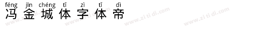 冯金城体字体转换