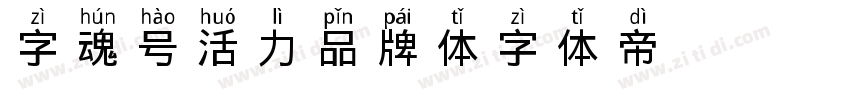 字魂14号-活力品牌体字体转换