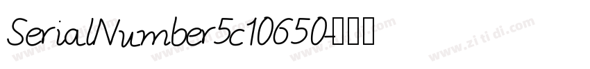 SerialNumber5c10650字体转换
