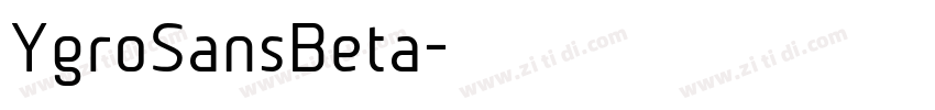 YgroSansBeta字体转换