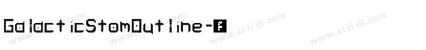 GalacticStomOutline字体转换