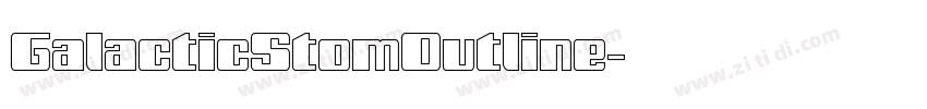 GalacticStomOutline字体转换