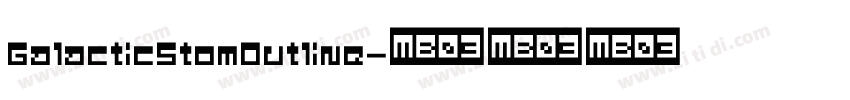 GalacticStomOutline字体转换