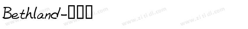 Bethland字体转换