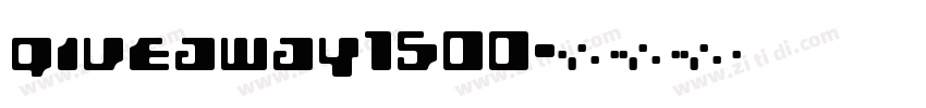 giveaway1500字体转换