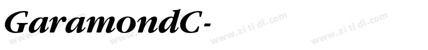 GaramondC字体转换