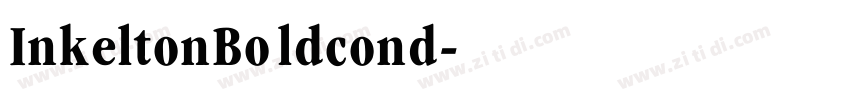 InkeltonBoldcond字体转换