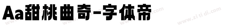 Aa甜桃曲奇字体转换