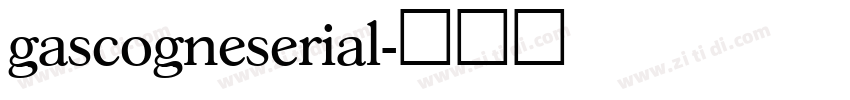 gascogneserial字体转换
