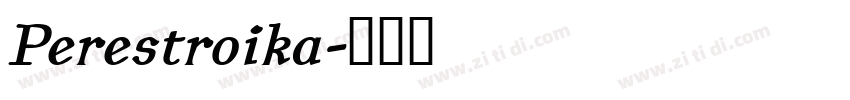 Perestroika字体转换