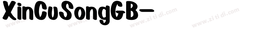 XinCuSongGB字体转换