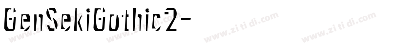 GenSekiGothic2字体转换