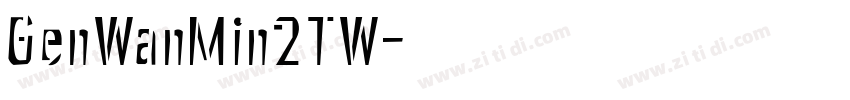 GenWanMin2TW字体转换