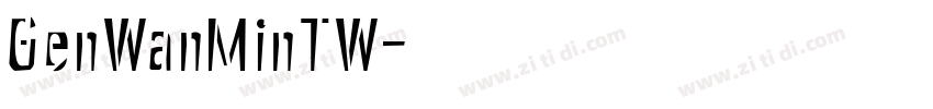 GenWanMinTW字体转换