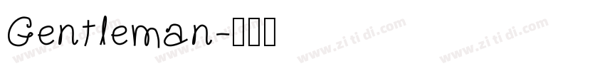 Gentleman字体转换