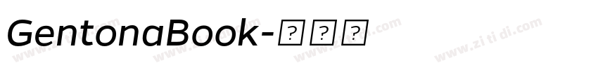 GentonaBook字体转换