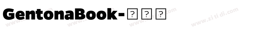 GentonaBook字体转换