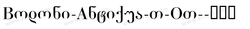 Bodoni-Antiqua-T-OT-字体转换