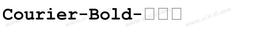 Courier-Bold字体转换