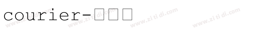 courier字体转换