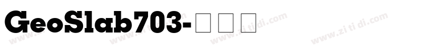 GeoSlab703字体转换