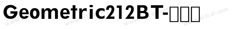 Geometric212BT字体转换