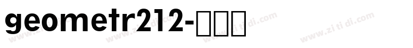 geometr212字体转换